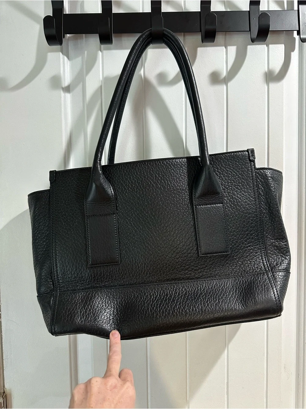Kate Spade New York Southport Avenue Oden Pebbled Leather Tote Black Tassel - Picture 7 of 10